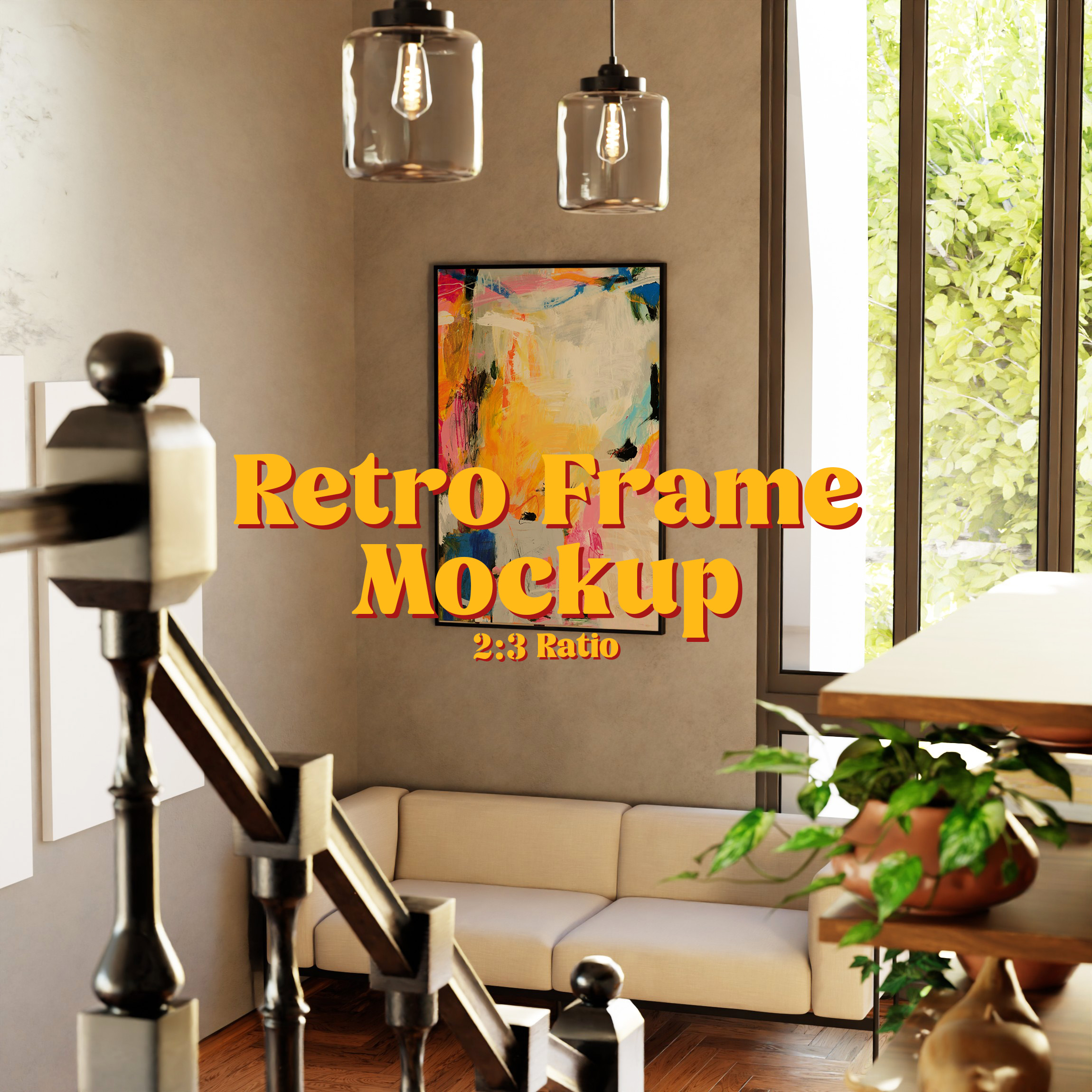 vertical frame mockup