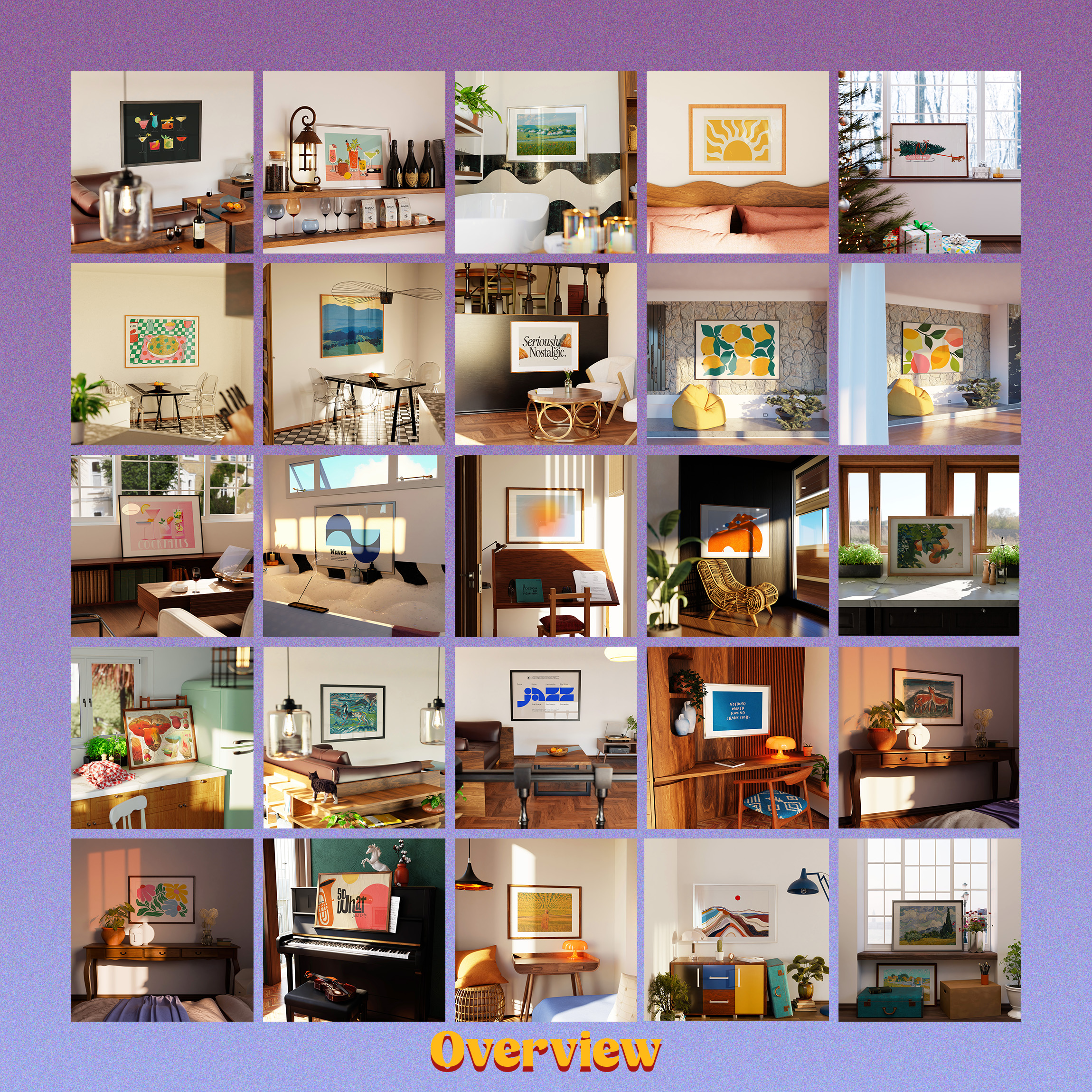 25 Horizontal Frame Mockup Bundle (Clean PSD, No AI) - Image 2