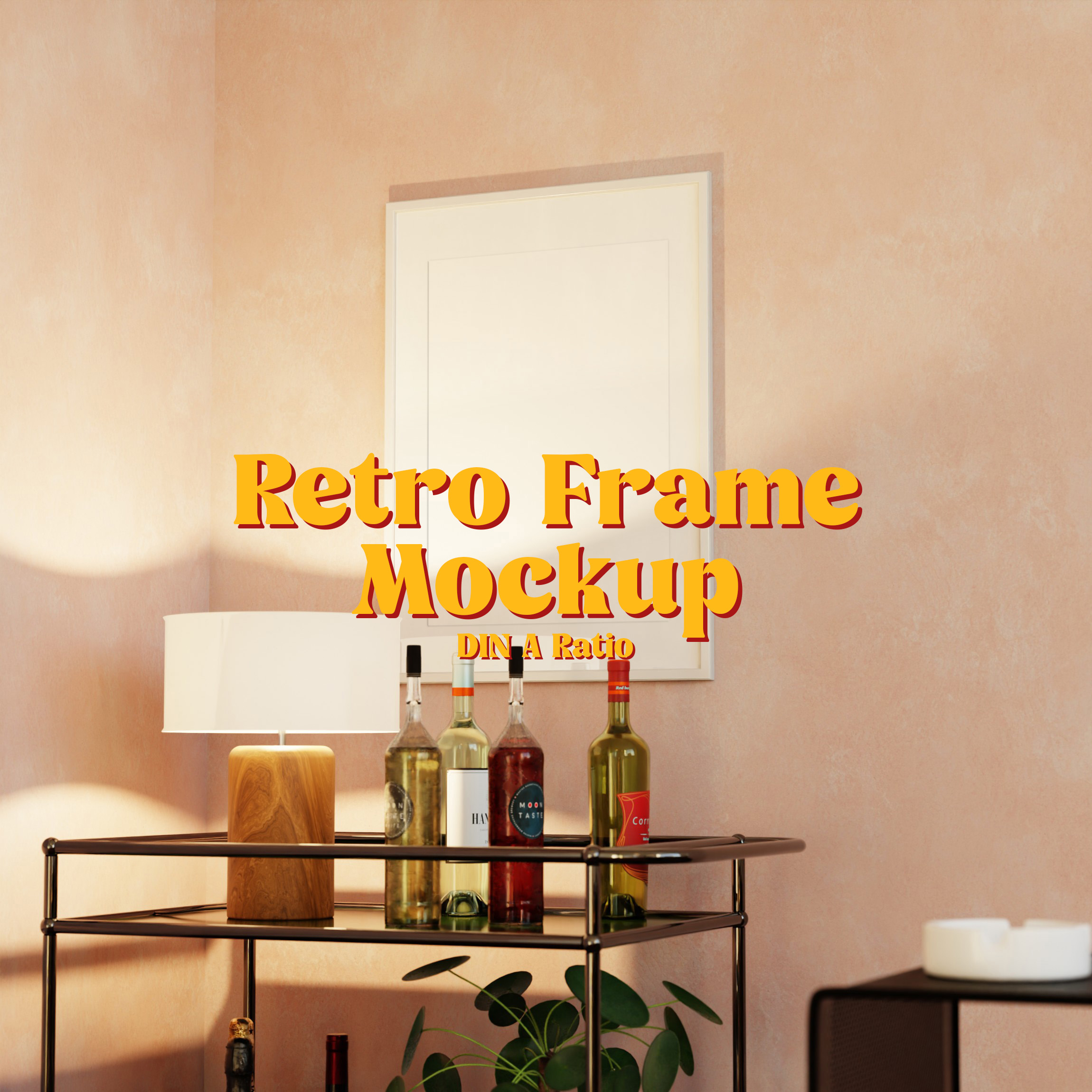 vertical poster frame mockup