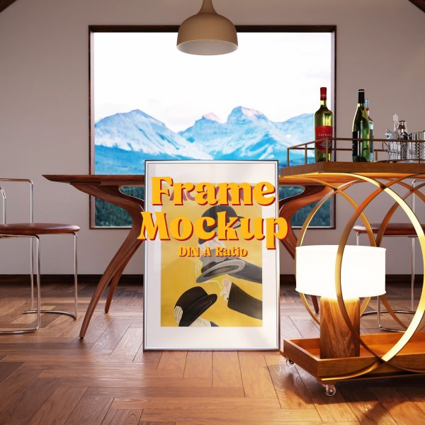 bar frame mockup