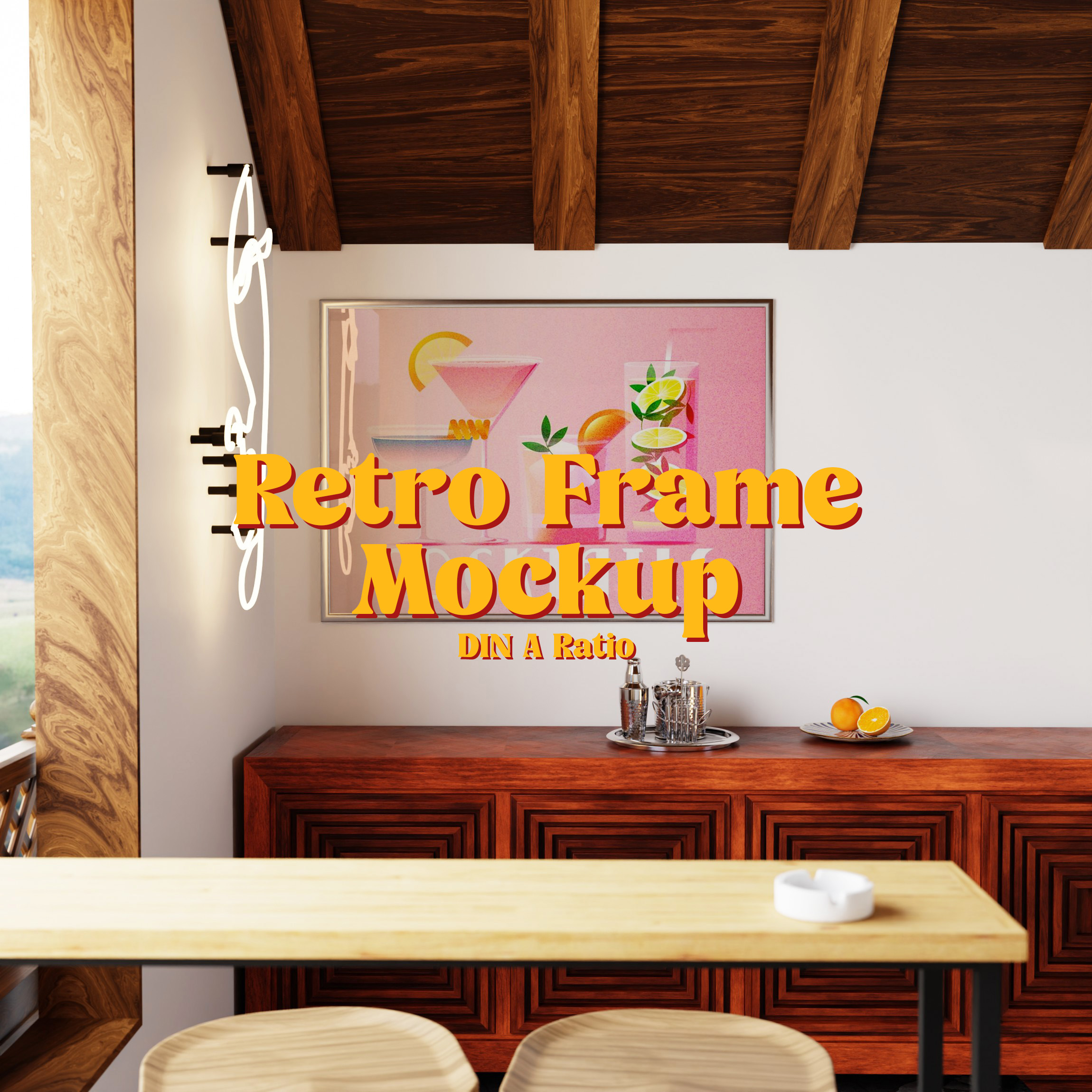 horizontal frame mockup