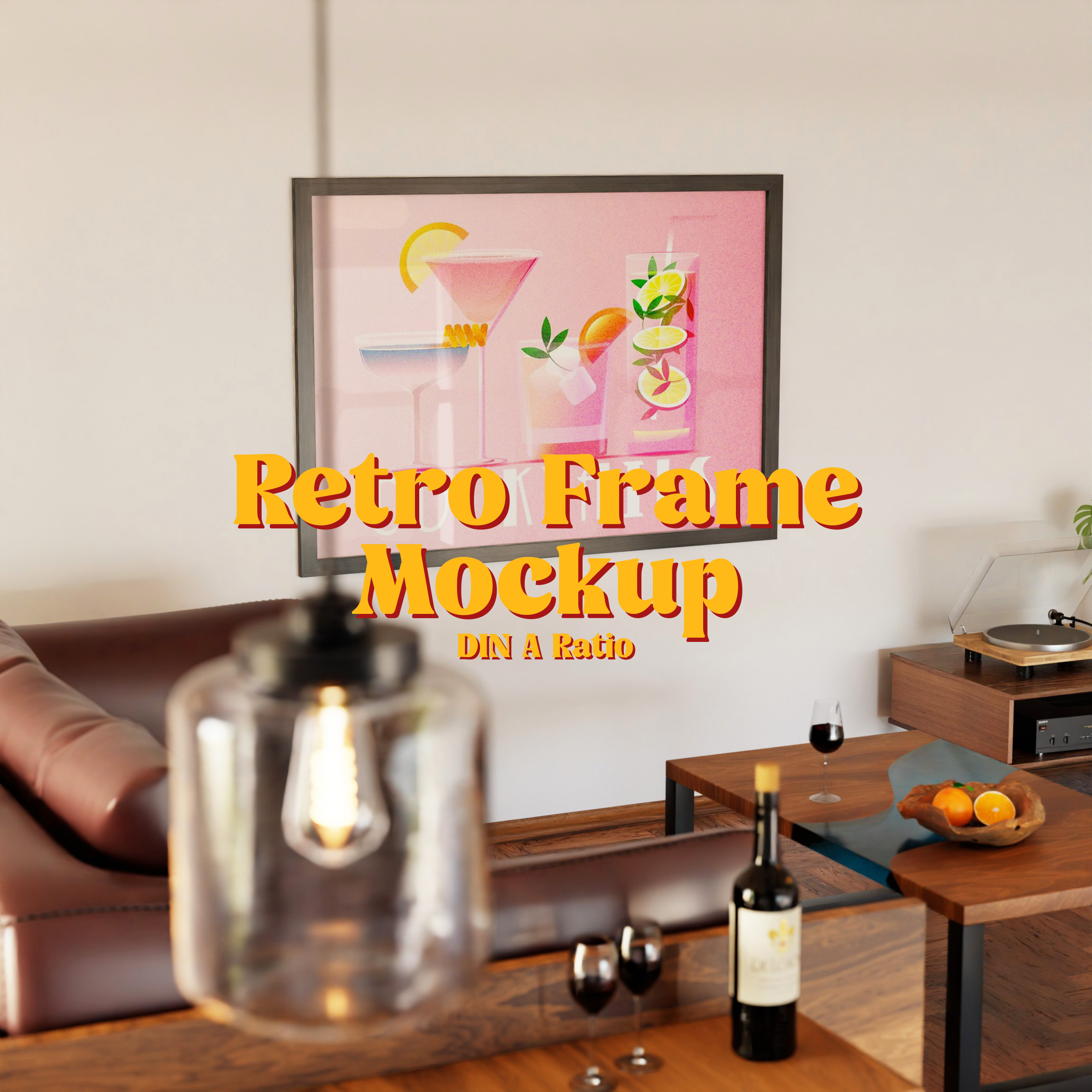 horizontal frame mockup