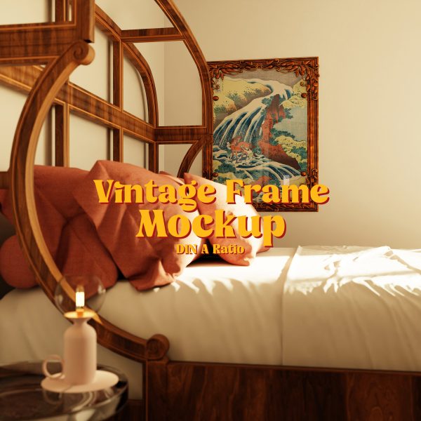 Bedroom frame mockup