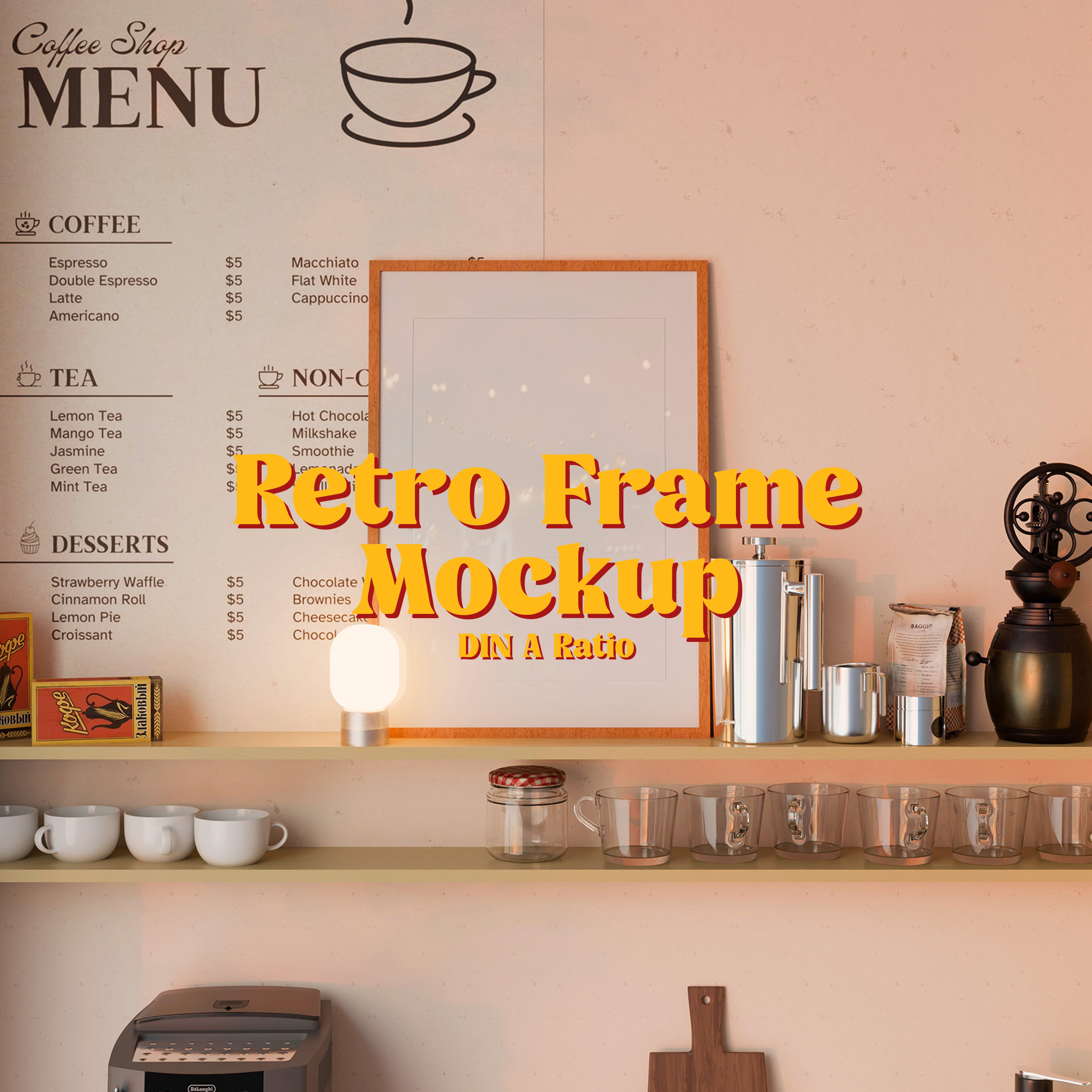 vertical frame mockup