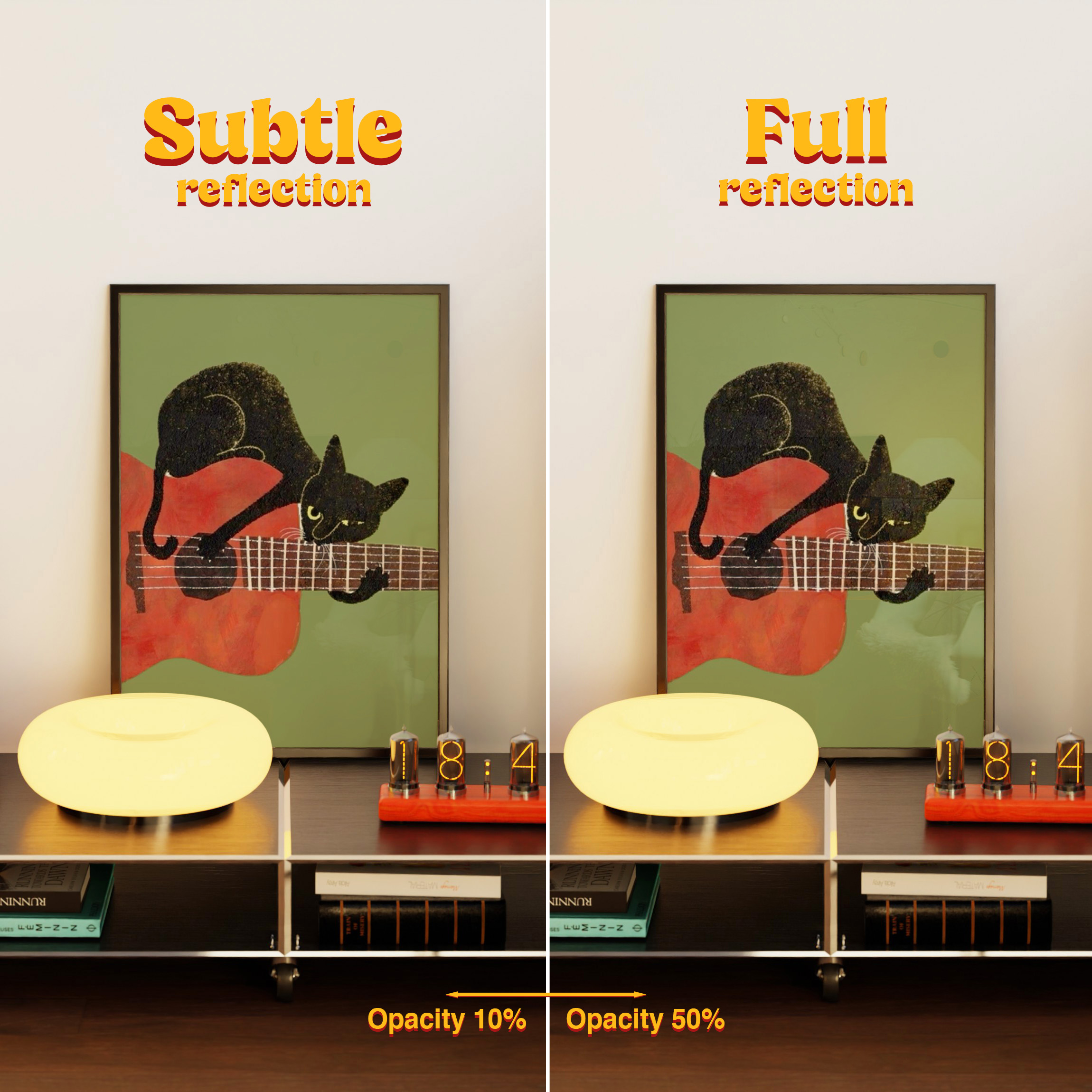 Vertical Frame Mockup: Mid-Century Book-Cart Variant, PSD File - Image 4