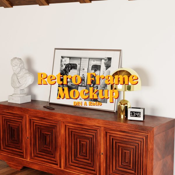 horizontal psd frame mockup