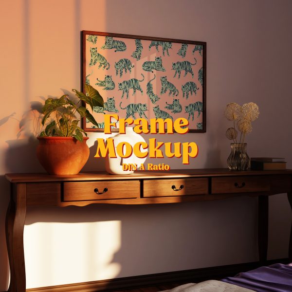 horizontal frame mockup