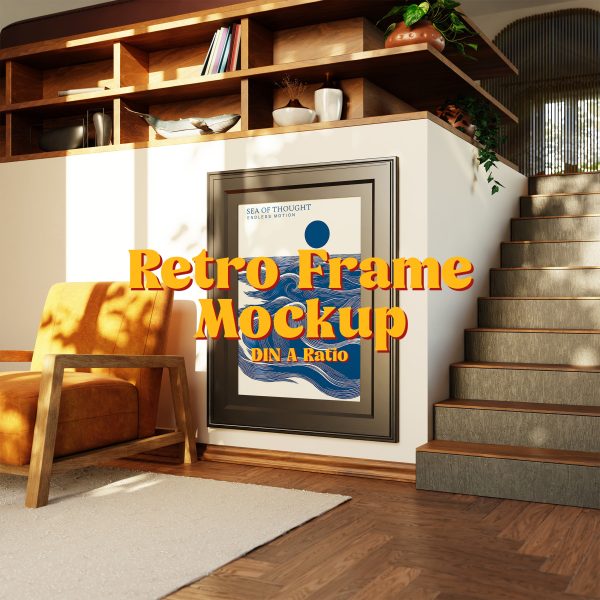 vertical frame mockup psd
