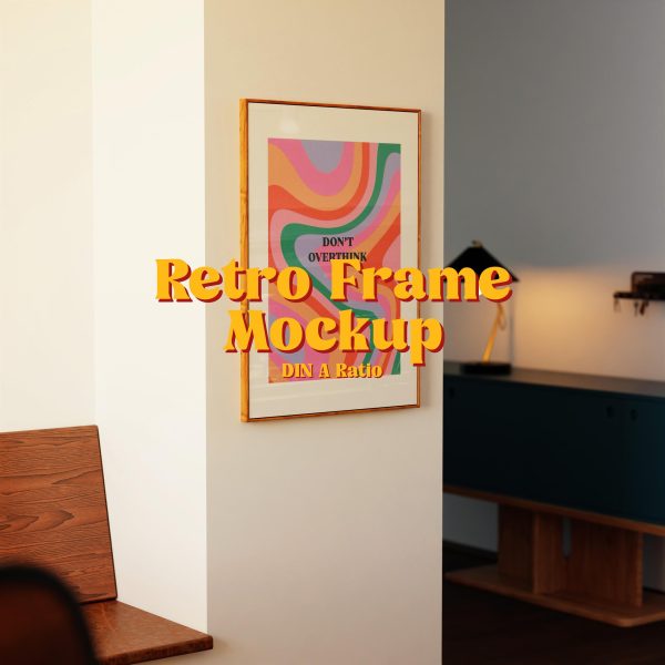 vertical frame mockup psd