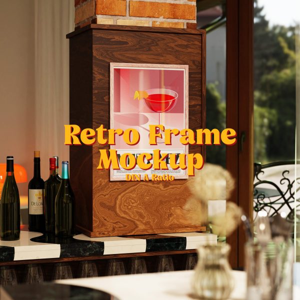 vertical restaurant fame mockup