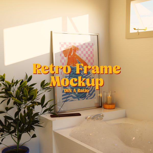 bathroom frame mockup