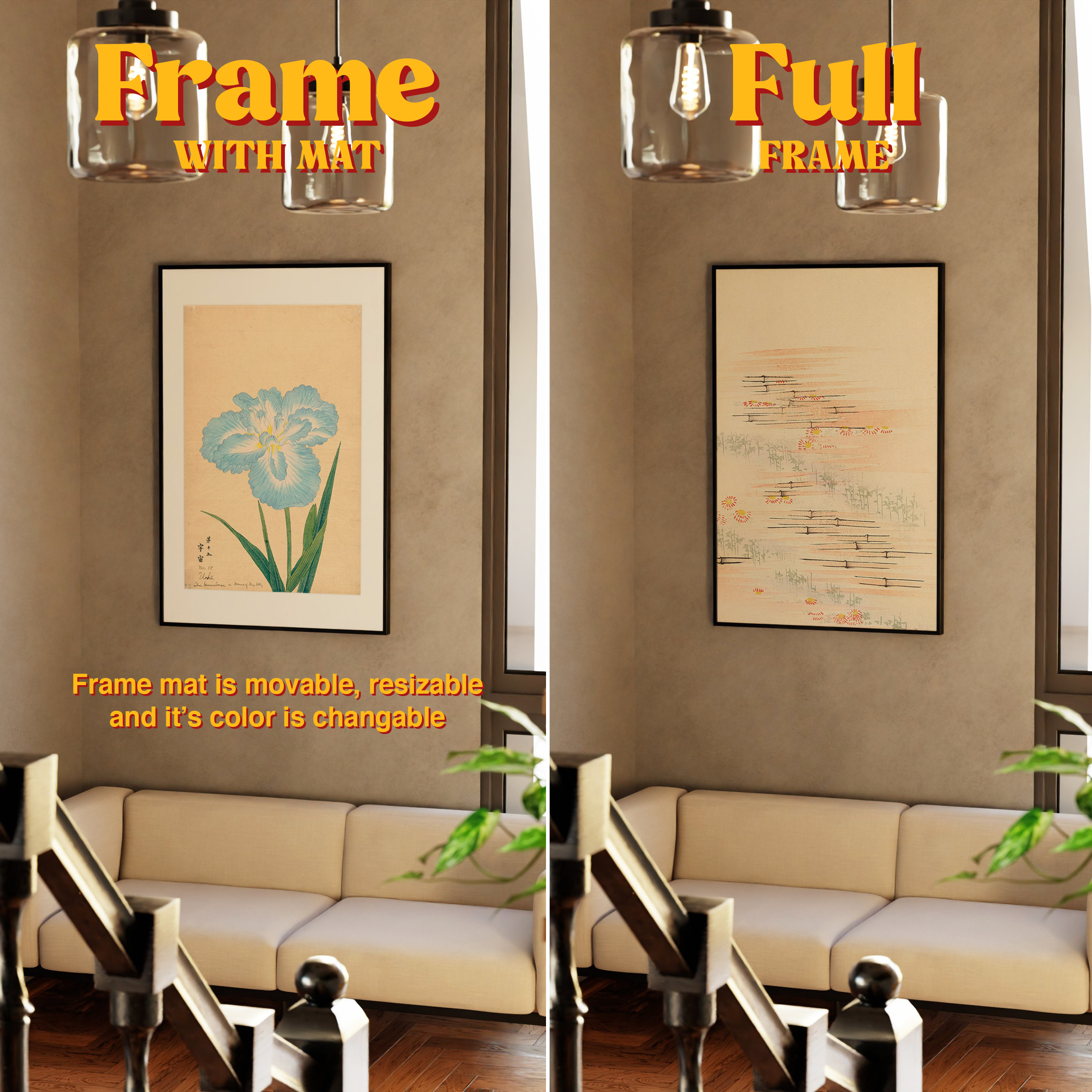 Vertical Frame Mockup: Sunny Loft Interior, PSD FIle - Image 4