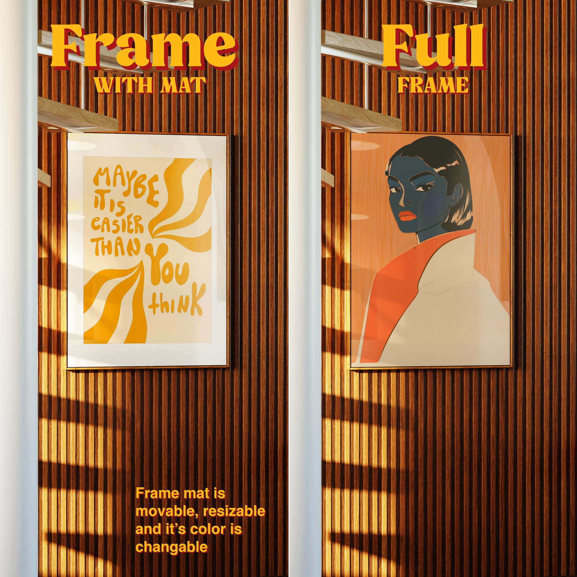 Vertical Frame Mockup: Mid Century Stairs & Cladding, PSD File - Image 4