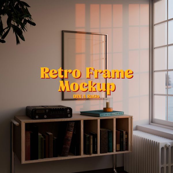 vertical poster frame mockup