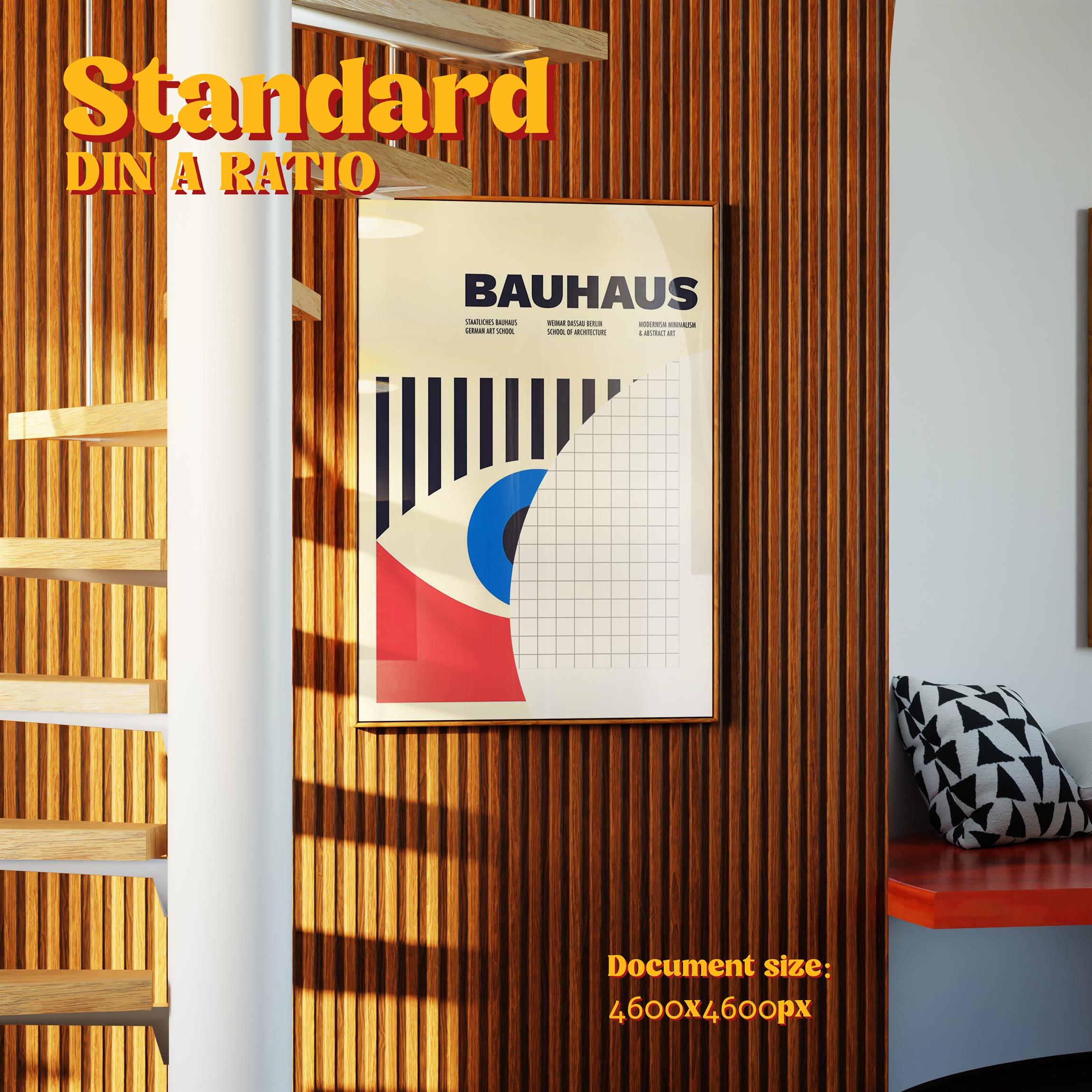 Vertical Frame Mockup: Mid Century Stairs & Cladding, PSD File - Image 3