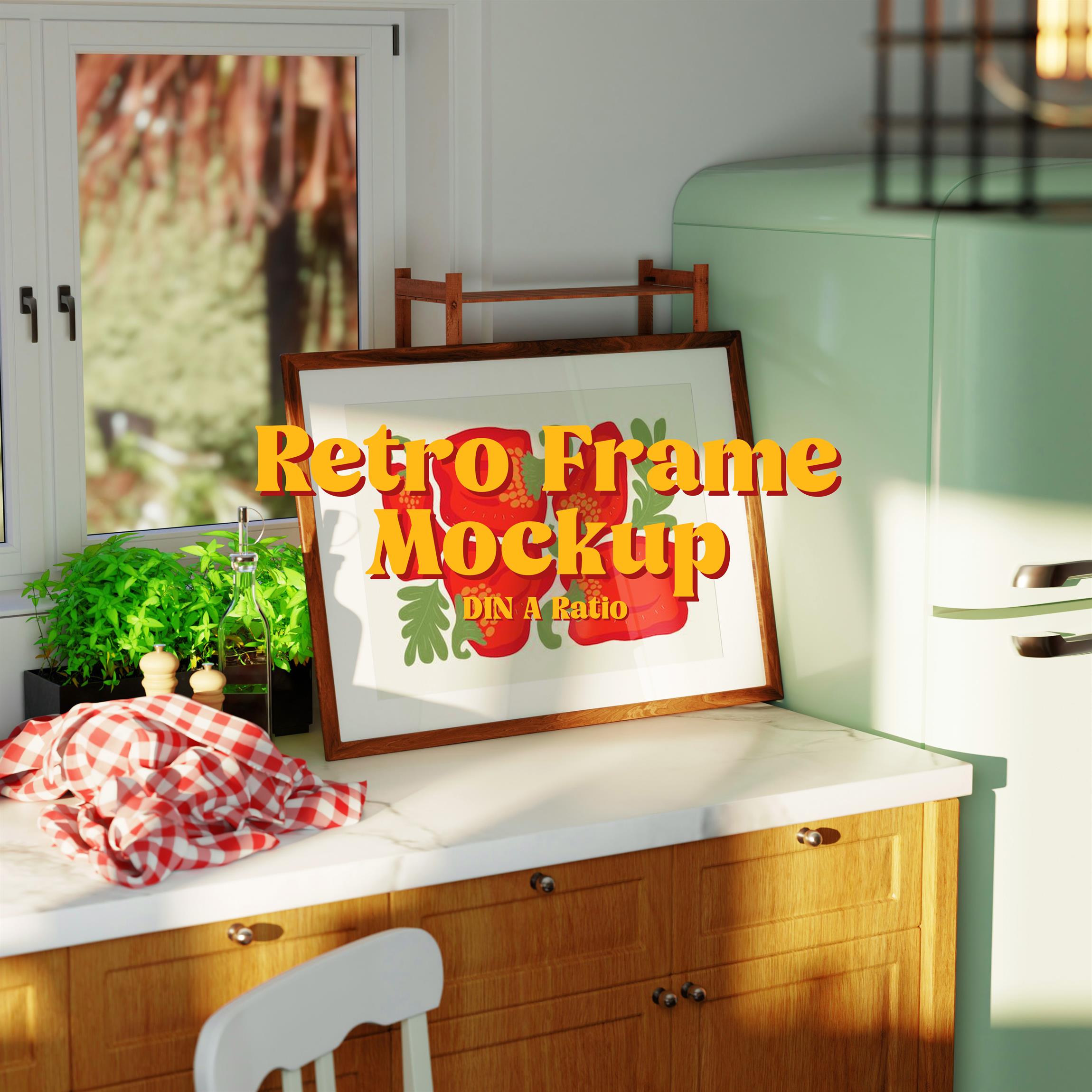 horizontal frame mockup