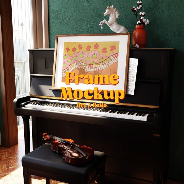 horizontal frame mockup