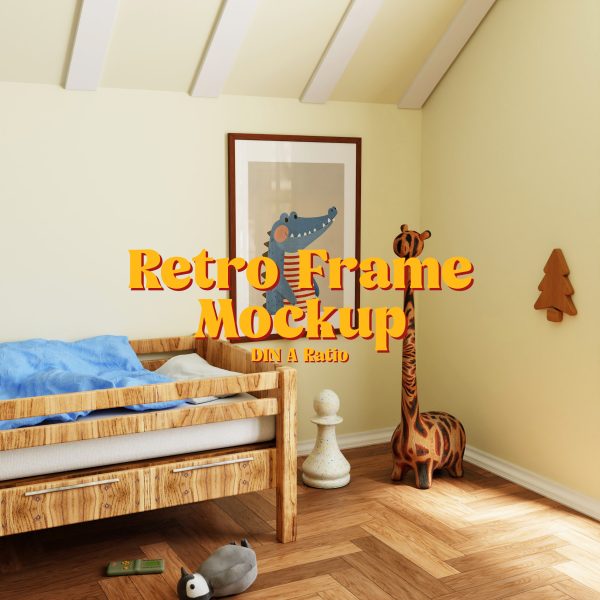 kids room frame mockup