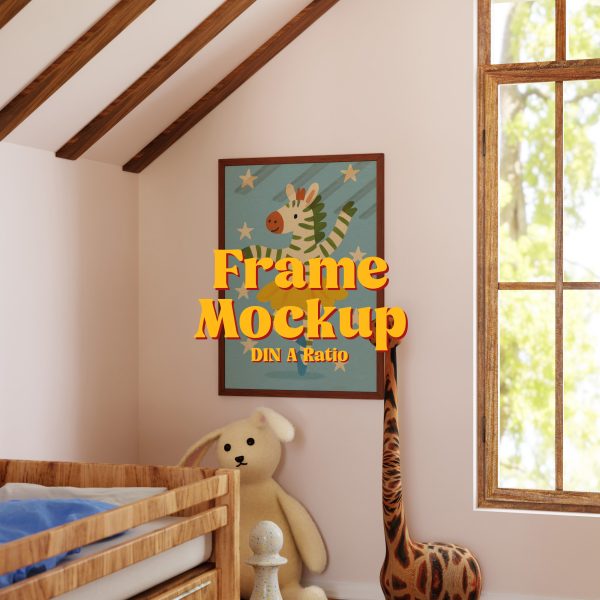 kids room frame mockup