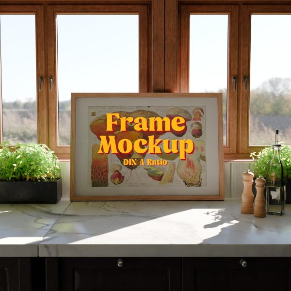 horizontal frame mockup