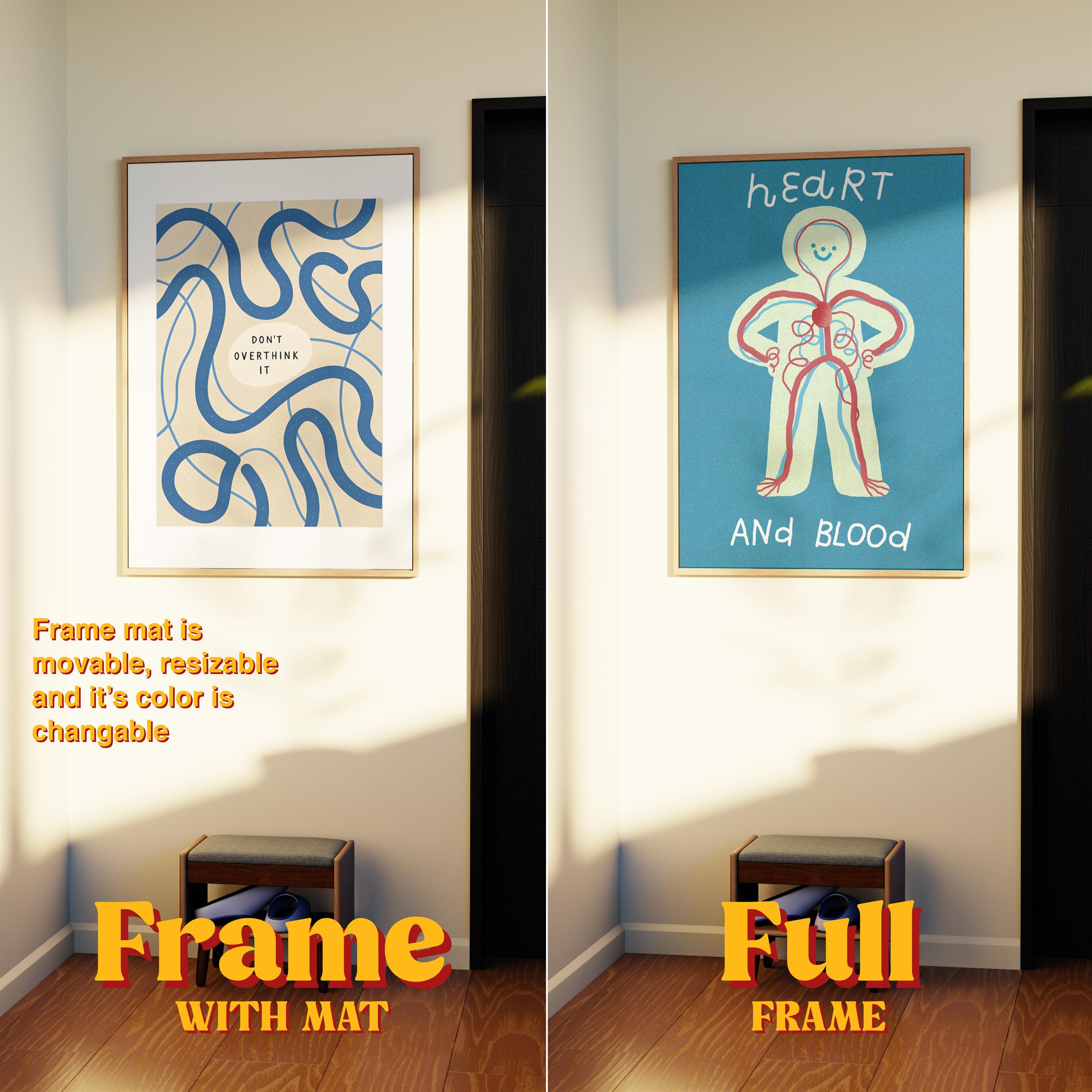 Vertical Frame Mockup: Bright Waiting Room, PSD File - Image 4