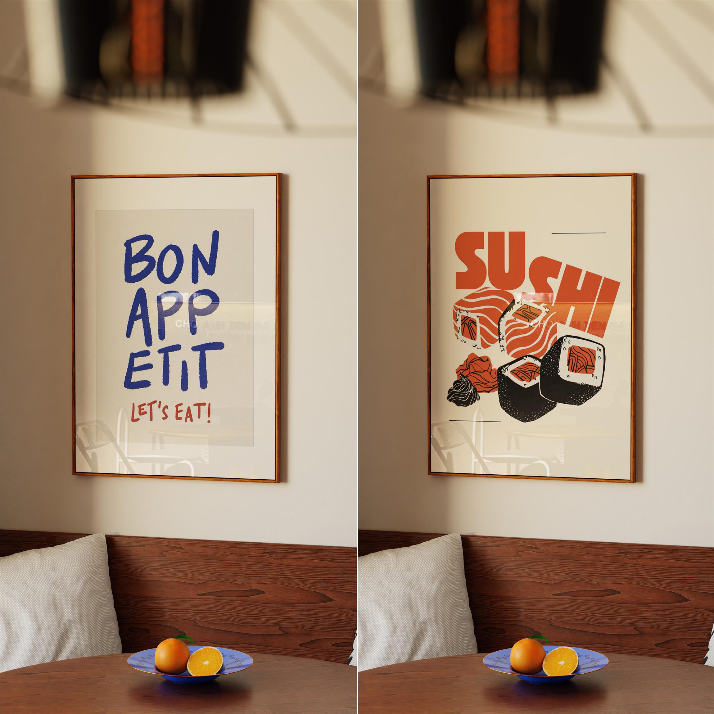 Vertical Frame Mockup: Retro Dining Room, PSD File - Image 5
