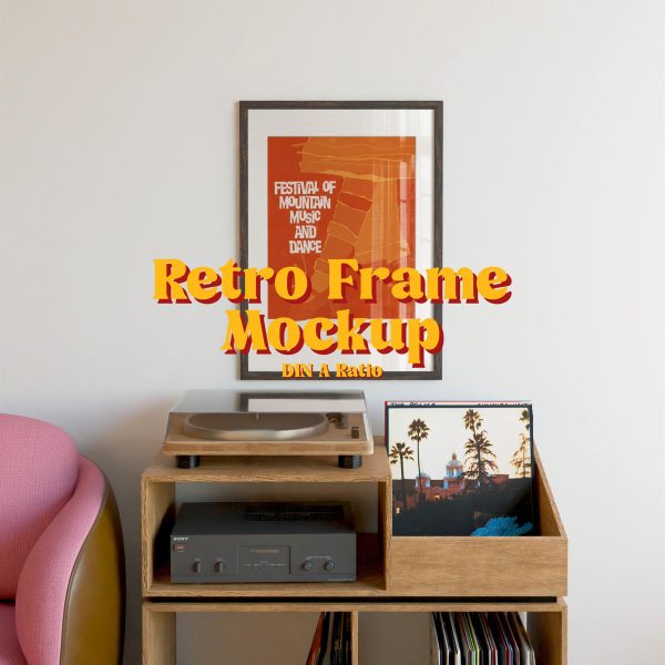 vertical frame mockup