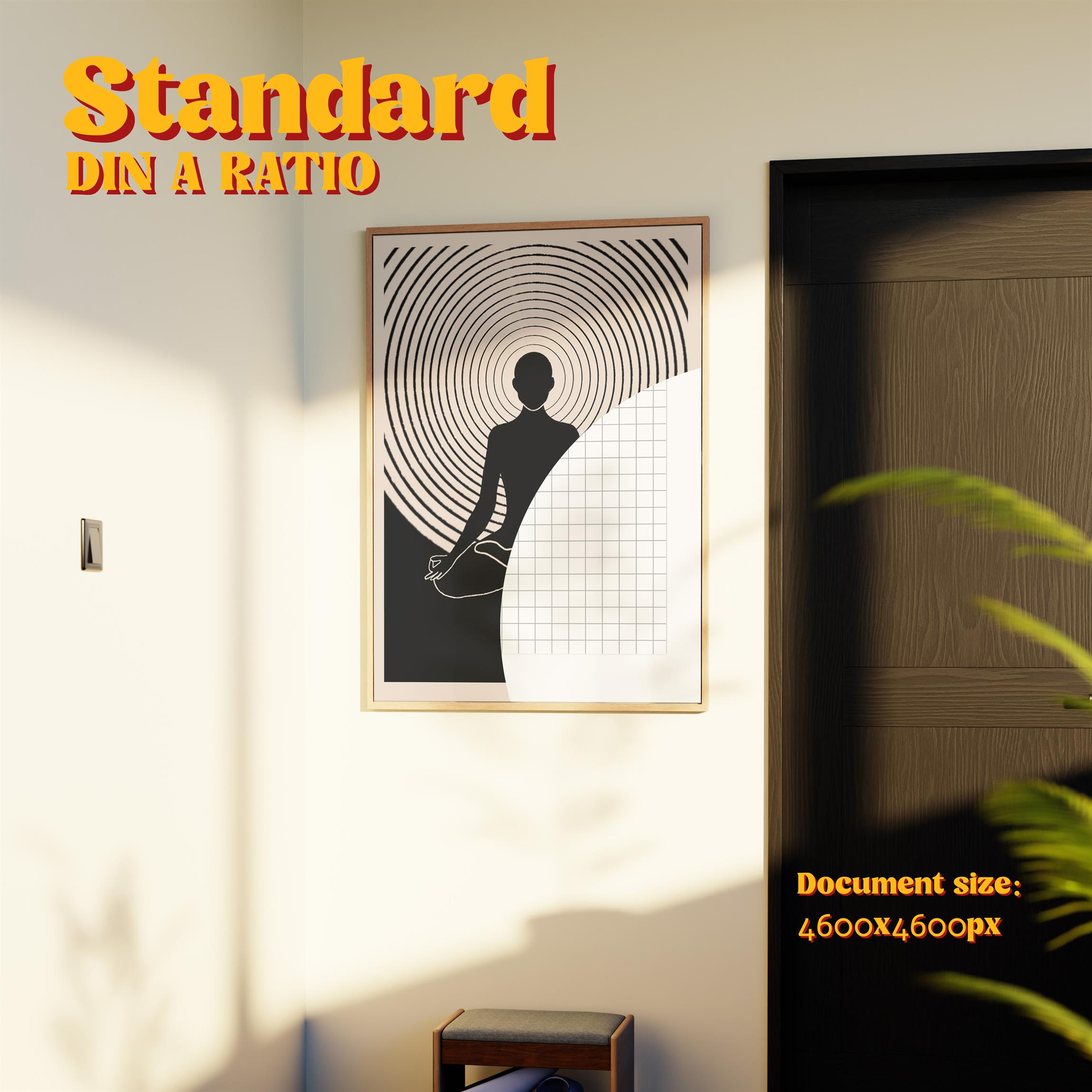 Vertical Frame Mockup: Bright Waiting Room, PSD File - Image 3