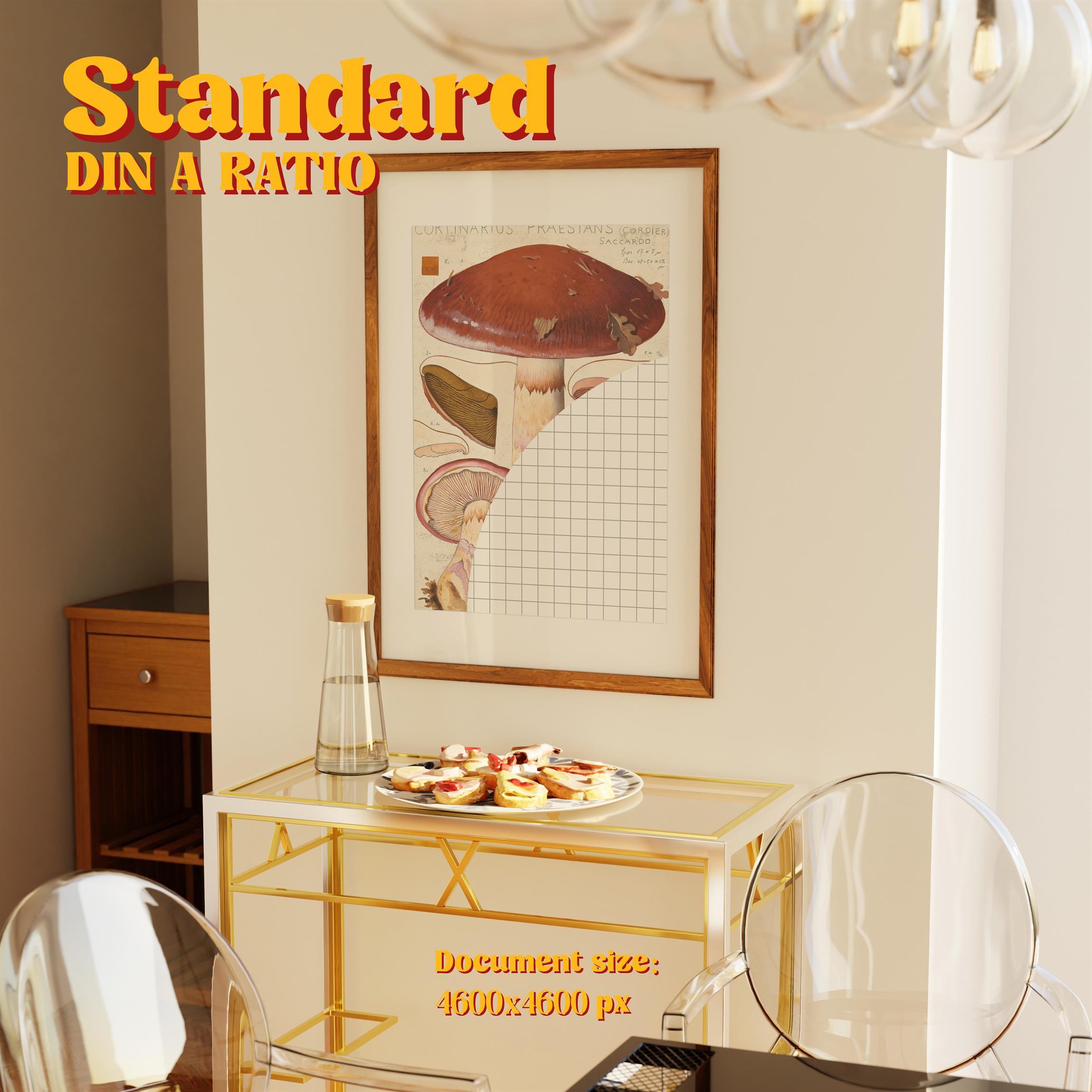 Vertical Frame Mockup: Food-Cart & Dining Room, PSD File - Image 3